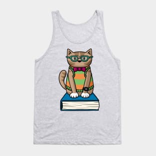 Nerd Cat Tank Top